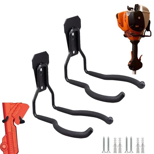 2pcs String Trimmer Hanger, Weed Eater Wall Mount, String Trimmer Hanger Garage, String Trimmer Wall Mount, Weed Eater Hangers for Garage Wall, for Garage Wall Tool Organizers and Storage, No Trimmer