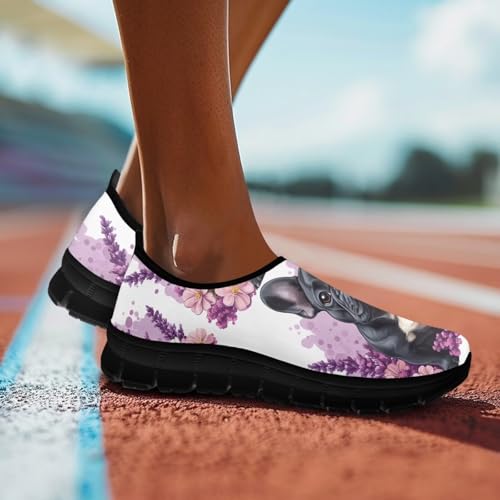 Womens Shoes Slip-on Laofers Mom Ladies Driving Walking Sneakers Breathable Mesh Flats Casual Footwear3