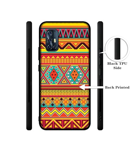 Image of Artistic Rangoli Design Premium 2D Printed Metal Back Case Cover for Vivo V17 4G / V19 Neo 4G