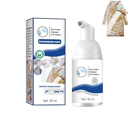 Limpiador De Espuma De Ropa 1 Botella, Spray Limpiador De Limpieza En Seco, Dry Foam Cleaner for Clothes, Eliminar Las Manchas De La Chaqueta, Protector De Telas Multiusos, Moderado