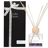 [ララクリスティー] リードディフューザー Selene CALM NIGHT アメジスト レモングラス ラベンダー 150mL 本体 ルームフレグランス 芳香剤 室内用 天然石
