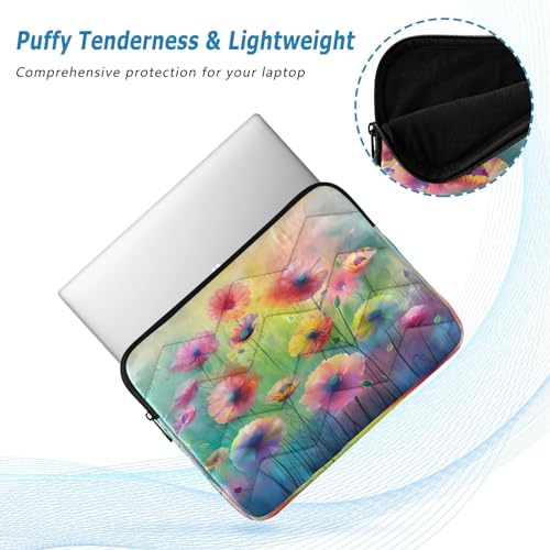 Funda para portátil 13-14 pulgadas impermeable con diseño floral miniatura 5