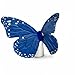 LLADRÓ Butterfly Figurine. Golden Luster & Blue. Porcelain Butterfly Figure.