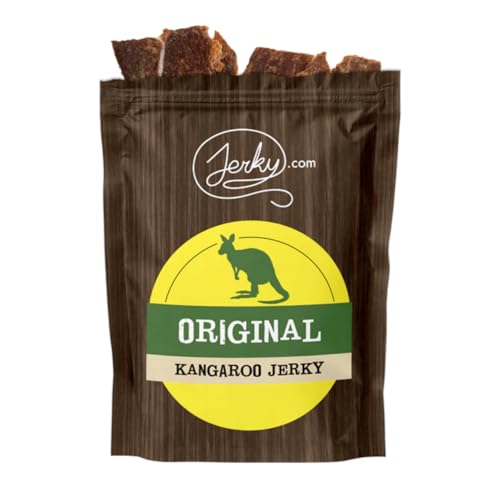 Jerky.com Original Kangaroo Exotic Jerky – Premium High-Protein Exotic Snack, Tender & Flavorful,...