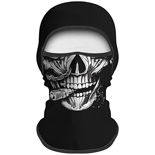 Obacle Balaclava Face Mask For Men Women Ski Hunting Cycling Festival Party (Skull With Screw On Mouth) #TOP1