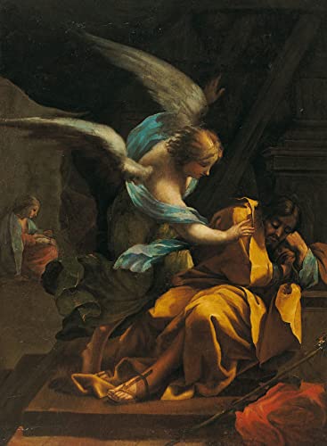 The Dream of Saint Joseph Visit of Angel Gabriel Biblical