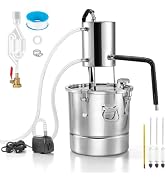 Amazon | Hanchen 酒 醸造設備 新型密閉式冷却 10L 蒸留器 ステンレス