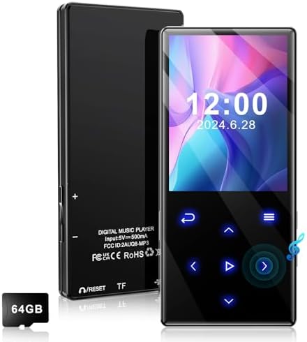 MP3 Player Bluetooth 5.4 HiFi Music Player MP3 Walkman 2.4 Inch Touch Screen Built-In Speaker Recorder Camera Video Playback FM - 44 - View #10