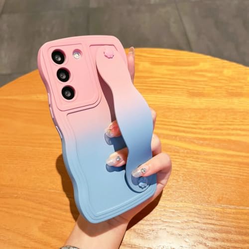 Étui souple pour S20 Plus coque bracelet ondulé dégradé et support antichoc