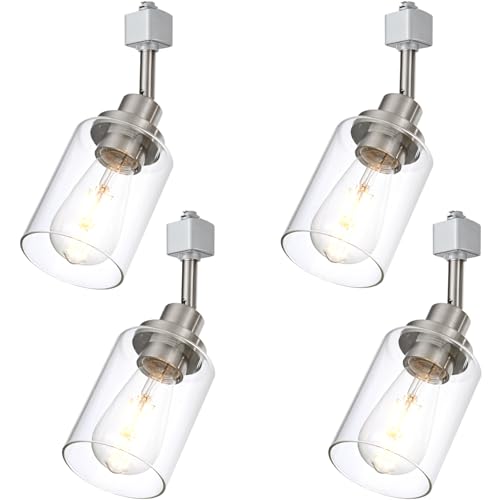 Wanluce 4 Pack Brushed Nickel Track Heads