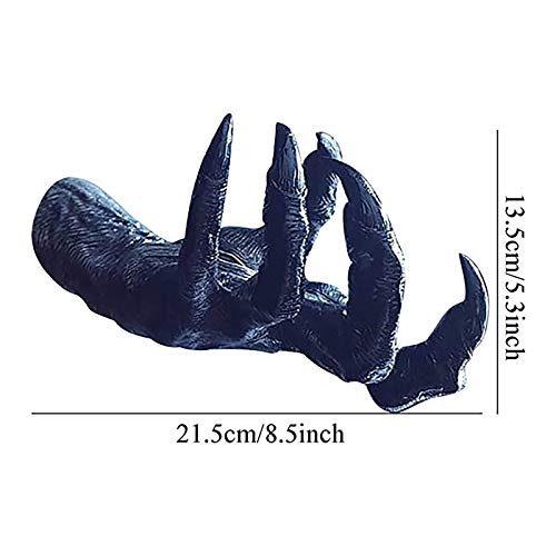 Colouredays Witch's Demon Hand Wall Hanging Statues, Halloween Decorations, Decor, Aesthetic Art Sculpture, Installed In The Living Room, Entrance Hall, Room Or Outdoor Retro (Black) #TOP2