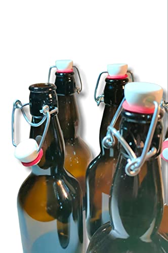 Bouteilles avec bouchon mécanique | 6 bouteilles de 500 ml pour bouteille de bière artisanale | Bouchons inclus - Image 6