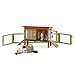 Produktbild SCHLEICH 42420 Farm World Kaninchenstall, 16 Teile Spielset mit 3 Kaninchen Tierfiguren, Stall und Zubehör, Spielzeug für Kinder ab 3 Jahren
