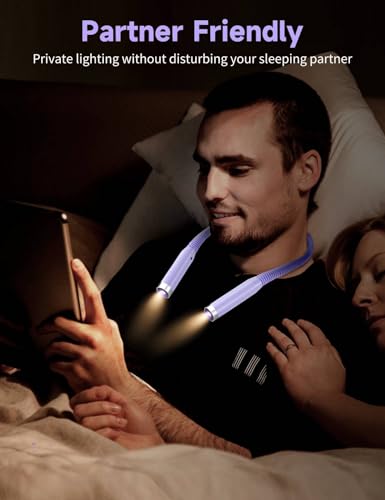 Joyzy Neck Reading Light Rechargeable Book Light For Reading In Bed With 3 Colors & 3 Brightness thumb #6