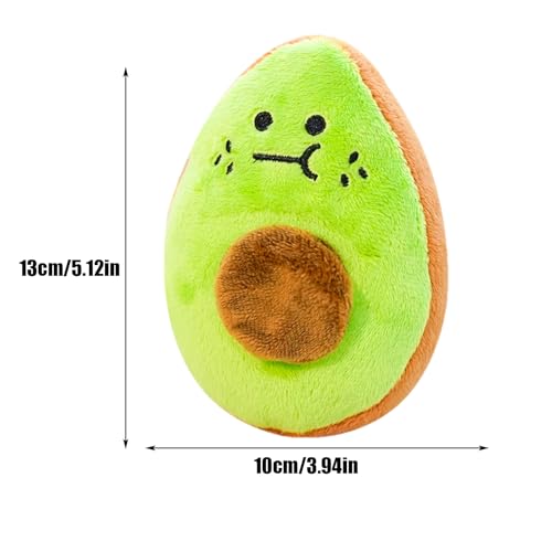 YNPQTDS Avocado Plüsch Für Hunde Plüsch 10x13 cm Haustierplüschspielzeug Plüschspielzeug Für Hunde Weiches Avocado Kauenspielzeug Für Kautraining Welpen Innen Außenbereich