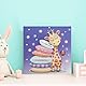 DIAMOND DOTZ BOX 2592837 Original 5D Diamond Painting Box Set, Gute Nacht Giraffe, DIY Diamant-Malerei-Kit mit Motivbox und Glitzersteinen für Kinder ab 6 Jahren, Beginner