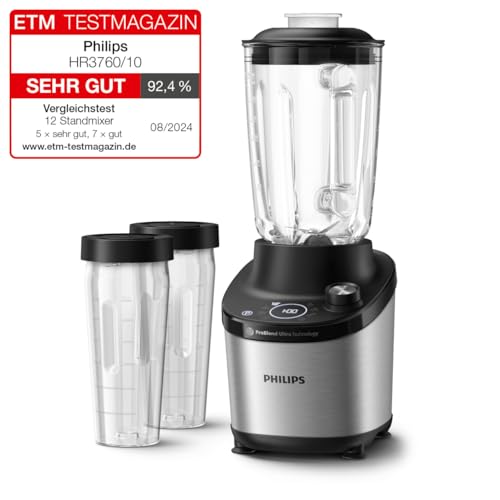 Philips-7000-Series-Hochleistungsstandmixer--ProBlend-Ultra-Technologie-1500-W-2-L-Glasbehalter-Schnellauswahlprogramme-fur-Smoothies-Suppen-HomeID-App-Spulmaschinenfeste-Teile-HR376010 | Dealmeister.io Alt tag für bilder post titel