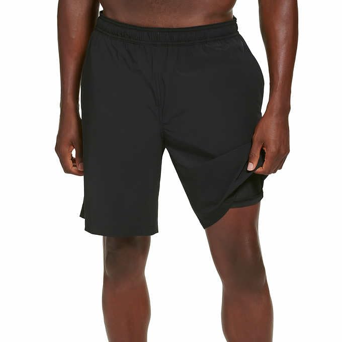 KIRKLAND Signature Men's Swim Shorts with Comfort Waistband and Liner | Black, Medium4
