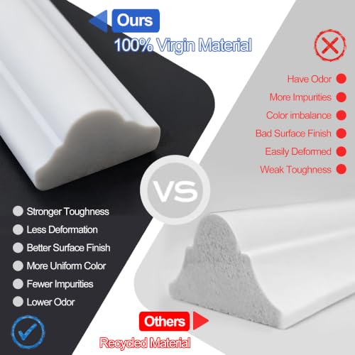 Image of RELIANCER Peel and Stick Wall Molding Kit,34PCS Pre-Cut Door Molding Panels,3D Moulding Wainscoting Panel,Self Adhesive Walls Moulding Trim,Wall Modular Frames for Interior Walls Decor Home Bedroom