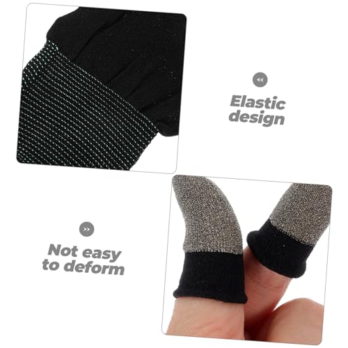 UPKOCH Smartphone 1 Conjunto Luvas Para Jogos Móveis Fibra Prateada Ultrafina Celular