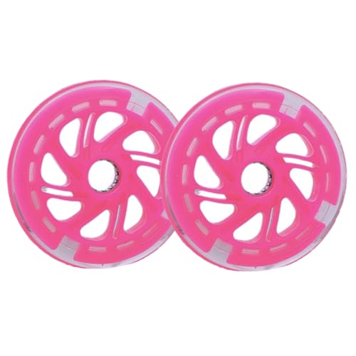 2 Piezas Ruedas de Entrenamiento Luminiscentes para Bicicleta con Material PU de Alta Resistencia y Diseño Reforzado para Estabilidad Instalación Fácil Ruedas Auxiliares para Niños miniatura 1