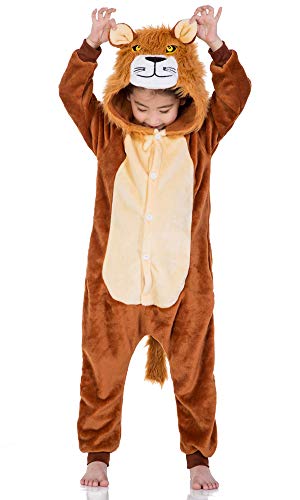 YOLSUN kids Onesie Animal Pajamas, Cute Chrismas Costume Cosplay for Boys&Girls (130(Suggest Height:48