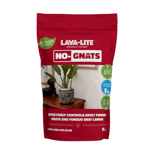 Lava-Lite No Gnats - Original Natural Fungus Gnat Killer for Houseplants,Soil &Compost] Child & Pet Safe]Cost Effective, Chemical Free Pest Control.