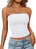 Top crop sin tirantes para mujer, tipo bandeau 2