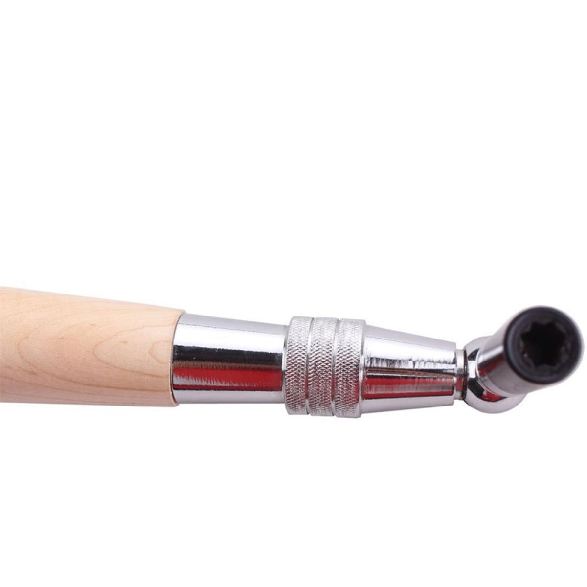 Cabilock Martillo de Afinación de Piano Herramienta Conveniente y Fácil de Llevar de Acero Inoxidable Mango de Madera, Llave de Núcleo Octagonal para Principiantes y Profesores