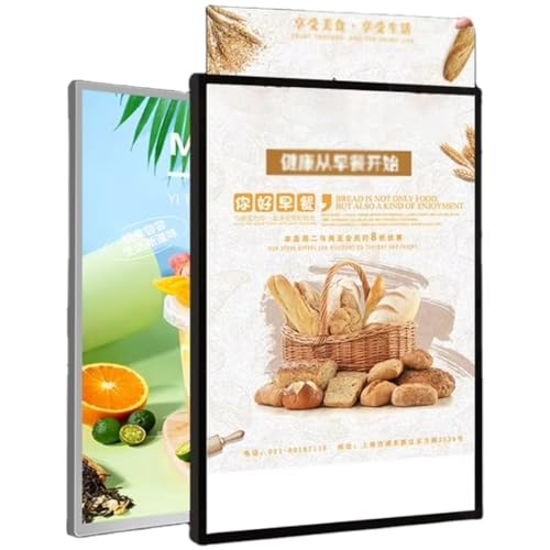 Panneau de menu rétroéclairé A1 anti-reflet avec caisson lumineux LED mural pour commerce - 2