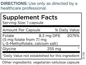 Metabolic Maintenance L-Methylfolate 5 mg - Supports a Healthy Mindset - Active Folate for Methylation Support & Biochemical Reactions - Highly Bioavailable - 90 Servings - 90 Capsules - Image 2