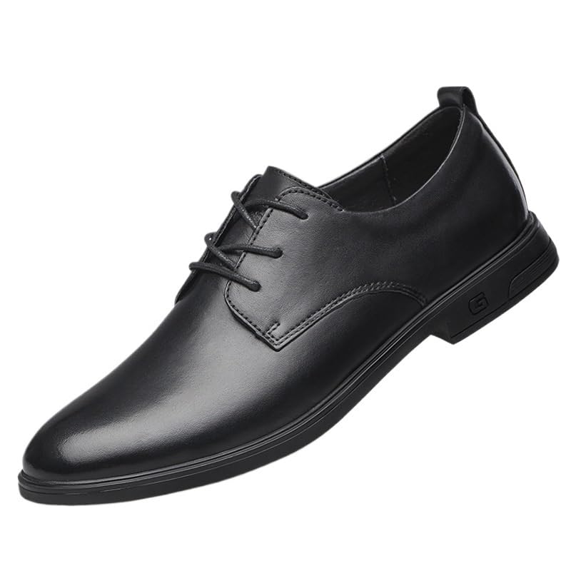 Mens Tuxedo Shoes Lace-up Non Slip Casual Business Work Formal Shoes Office Working Derby Shoes