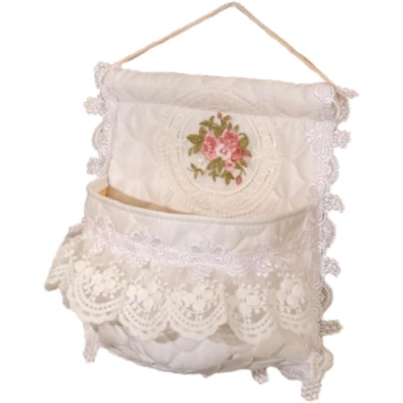 Tubayia Organizador de pared para colgar en la pared, organizador de regalos, color blanco sobre el organizador de la puerta, para pared, guardería, cuarto de baño, dormitorio (1 bolsillo)