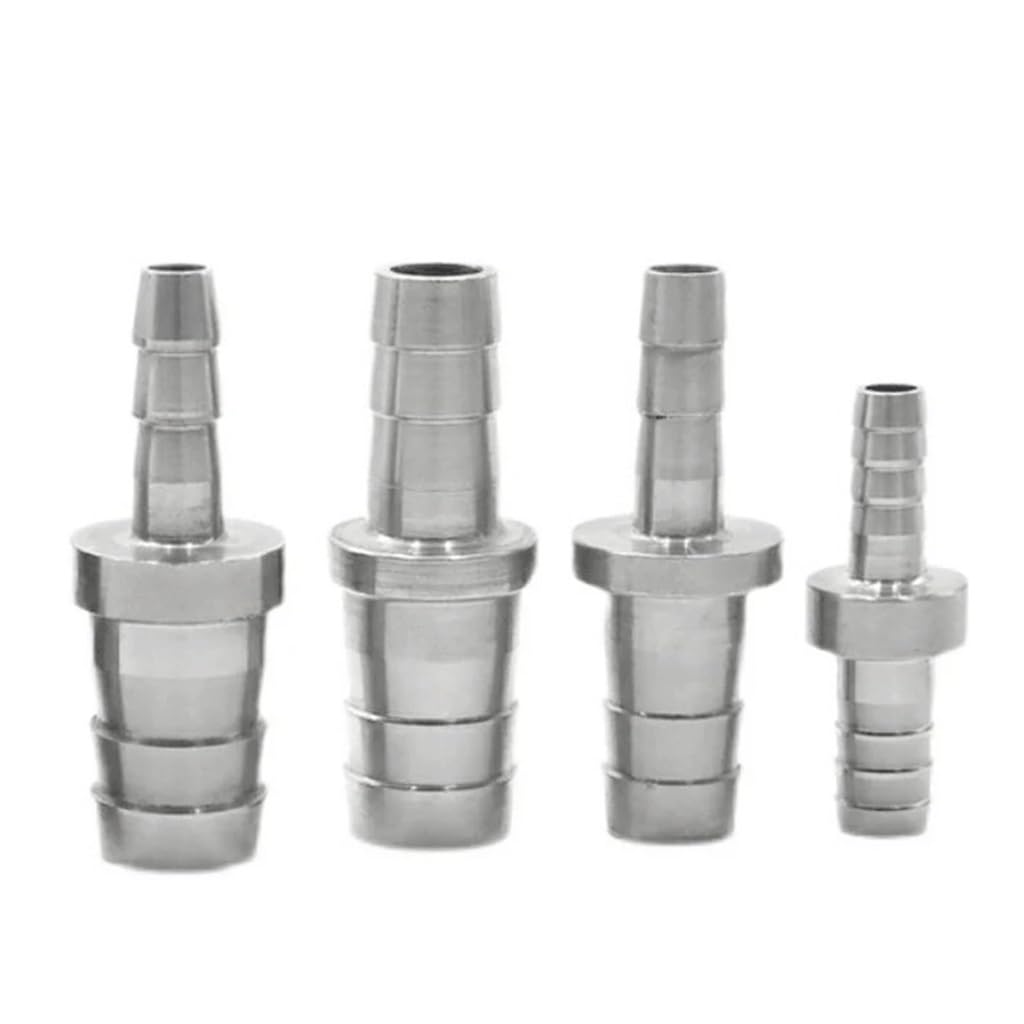 Raccordo per tubo spinato a 2 vie in acciaio inossidabile 304, connettore dritto per pagoda, connettori per tubi flessibili da giardino e casa