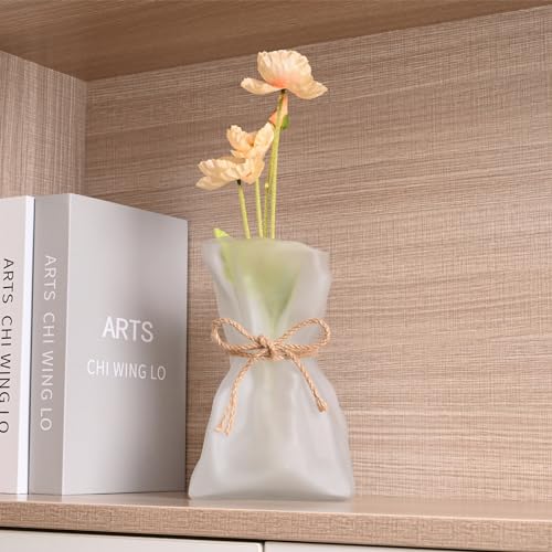 Kaitnax Glass Flower Vases for Bouquet Art Decorative Flower Vase Unique for Wedding Dinning, Bookshelf, Home Decoration or Gift - Image 4