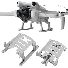 Landing Gear for Mini 4 Pro Foldable Extended Heightening Landing Legs Protector Kit Compatible with DJI Mini 4 Pro Drone Fly Accessories