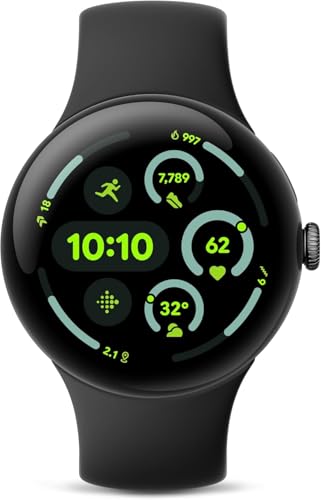 Google Pixel Watch 3-45mm - Matte Black - (LTE+Bluetooth) (Renewe...