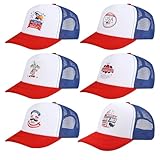 Becfupo 6 Pack Patriotic Hats Bulk, Adjustable 4th of July...