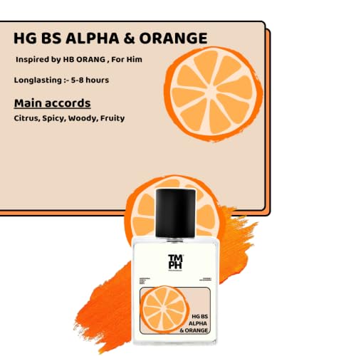 Image of TMPerfumehouseHg bs Alpha & O range EDP for Men | Citrusy, Fruity & Long Lasting Perfume Spray | White floral, Vanilla & Sweet Fragrance | Luxury Gift for Him | TMPH | 50ml