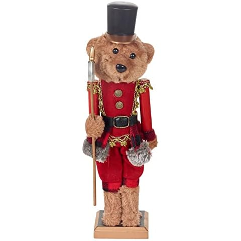 URBNLIVING Christmas Nutcracker Bear Decoration Cover