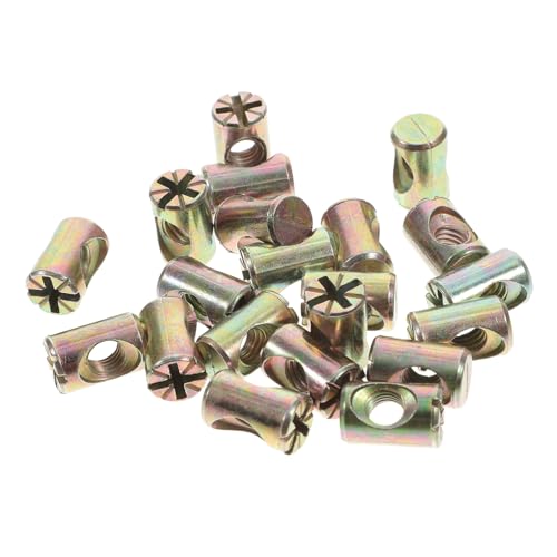 CIYODO Crib Hardware Replacement Kit 20pcs Nuts Slotted Cross Hole Nuts for Furniture
