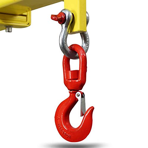 Titan Attachments Adjustable Hoist Pivoting Forklift Jib Boom Crane 6,000 Lb. Capacity #TOP2