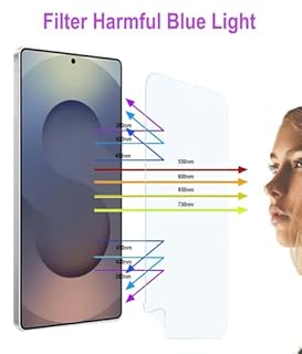 ZSHMJMJ 2 Pack Anti-Blue Light Screen Protector for Galaxy S25 Ultra [Not Glass],Eye Protection Blue Light Blocking Screen Protective Film Flexible TPU Full Coverage Hydrogel Film for S25 Ultra 6.9"