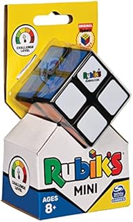 Rubik's 6064345, SPIN MASTER, 2X2 MINI, Original, with 2 Layers 4 Cube, Professional Puzzle Color Combination, Pocket Suitable for children from 8