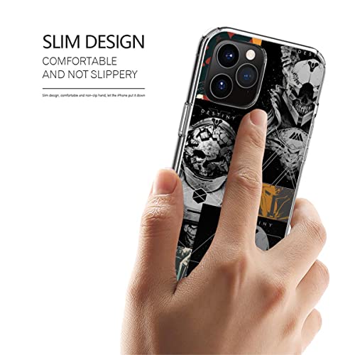 Case Phone Compatible With Samsung Iphone Destiny 14 11 Collage 8 7 X Xr 12 Pro Max Se 2020 13 Scratch Waterproof Accessories Transparent #TOP1