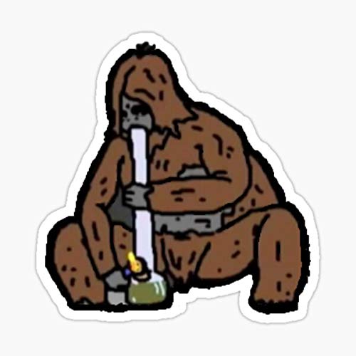 decals Big LEZ Show Sassy Bong from Big LEZ Show Cartoon Sticker - Rectangular, Brown, Single Use, Wall, Car, Truck, Windows, Laptop