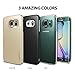 Ringke Slim Compatible with Galaxy S6 Edge Case Snug-Fit Slender Tailored Cutouts Lightweight & Thin Side to Side Edge Coverage Superior Coating PC Hard Skin for Galaxy S6 Edge - SF Black