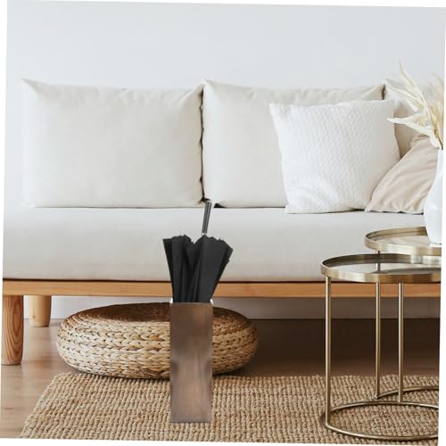 Porte-parapluies de grande capacité avec design en bois