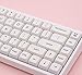 JEWUNO PBT Keycap 121 Key Minimalist White XDA Profile Sublimation English Keycap Set for Cherry Gateron MX Switches Mechanical Keyboard