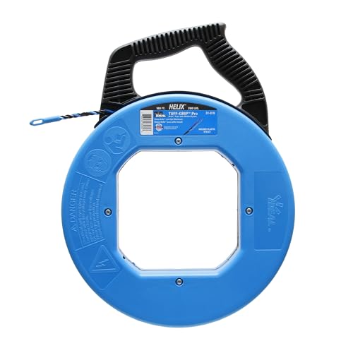 Guía pasacables Ideal Electrical 31-076 Helix de 100 pies con punta moldeada para curvas cerradas